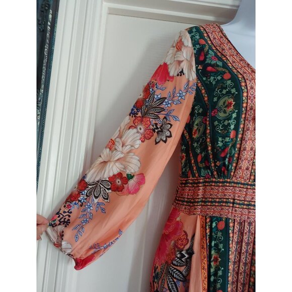 FARM RIO Women's Topanga Mini Dress Boho Floral Print S Boho - Picture 10 of 16